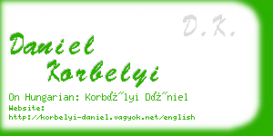 daniel korbelyi business card